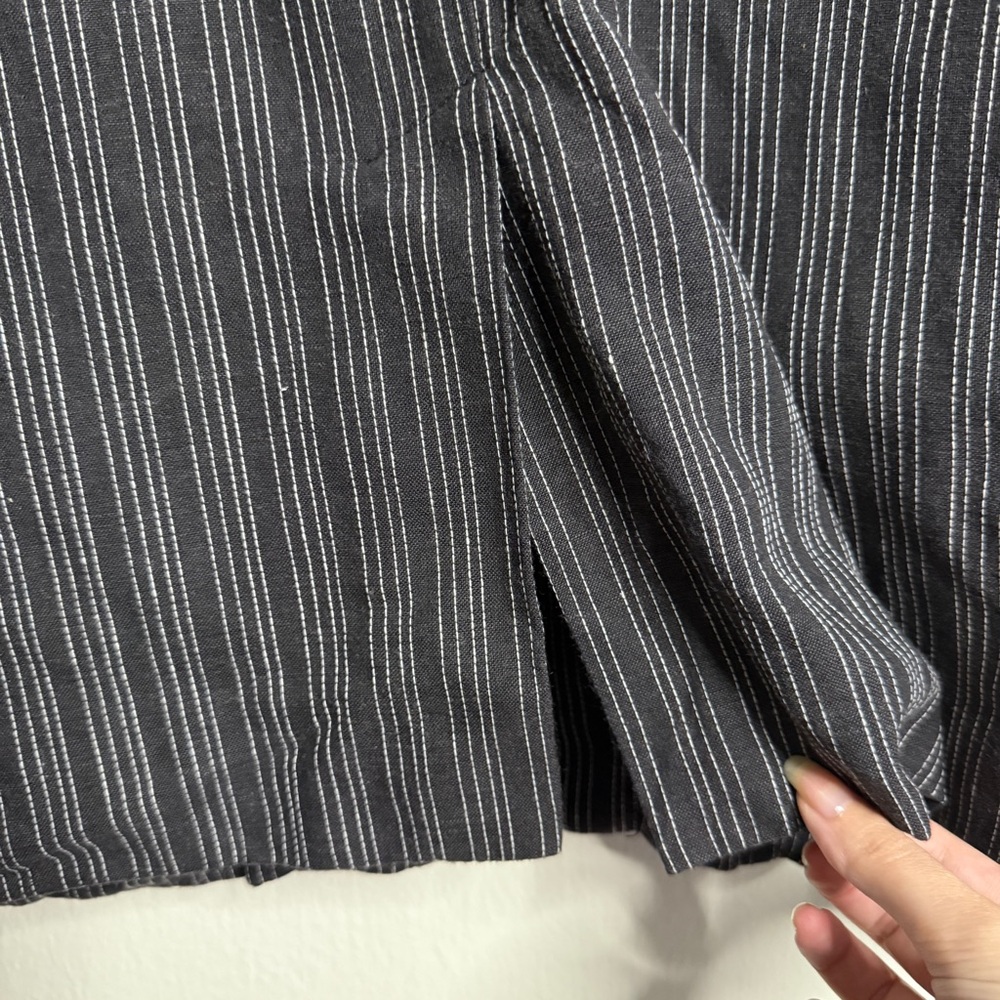 HP 🎉 Honey Punch Linen Blend Pinstripe Blazer - Picture 6 of 8